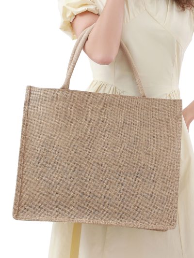 Bolso de playa yute básica grande