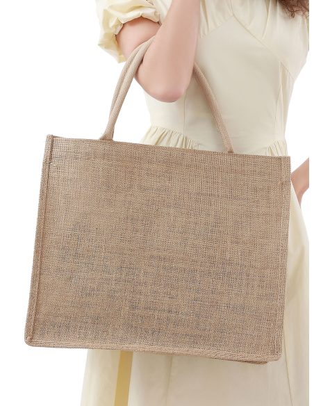 Bolso de playa yute básica grande