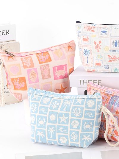 Neceser canvas mosaico marino multicolor