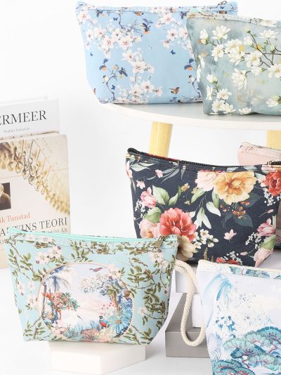 Neceser canvas estilo oriental con paisajes