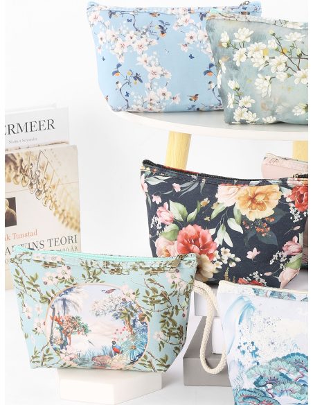 Neceser canvas estilo oriental con paisajes