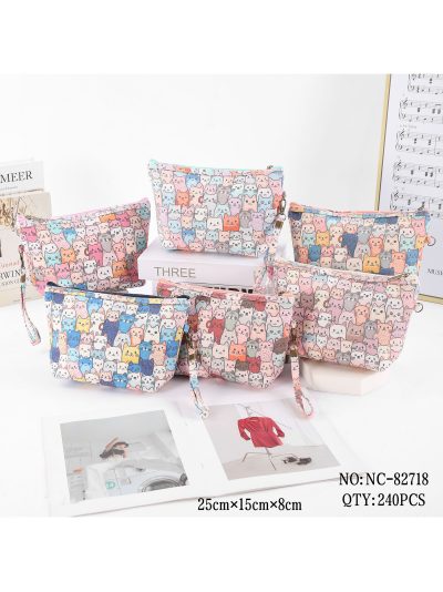 Neceser canvas estampado gatitos pastel 2