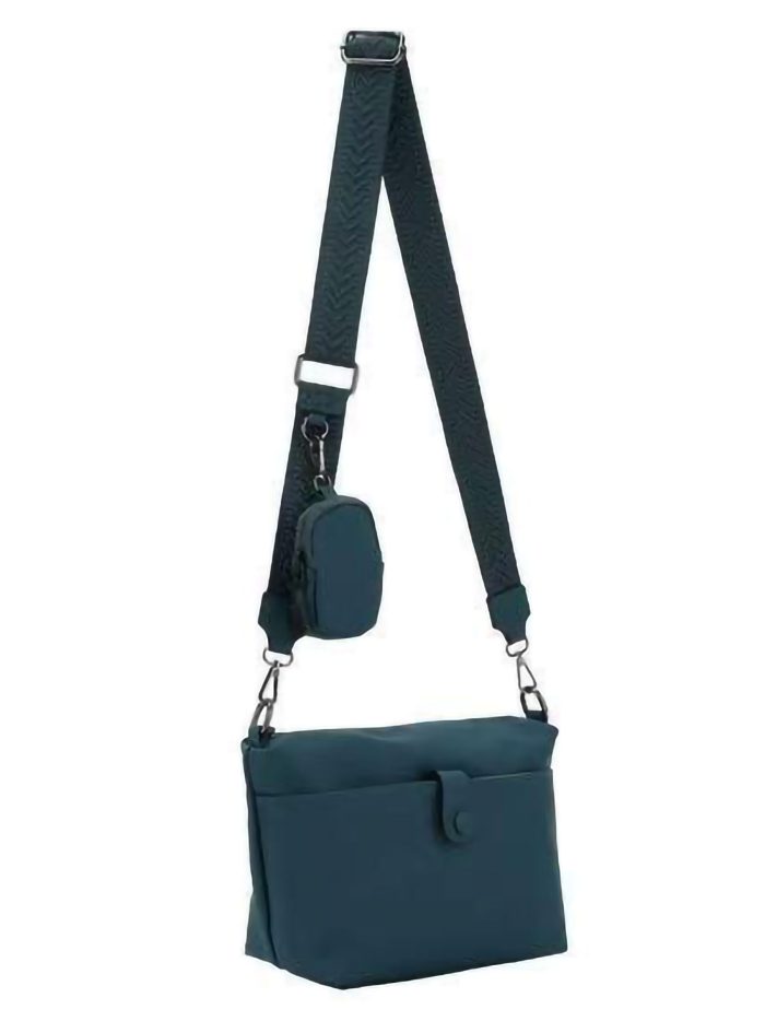 Bolso bandolera con mini monedero extraíble