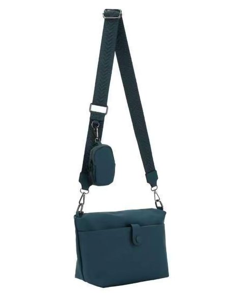 Bolso bandolera con mini monedero extraíble