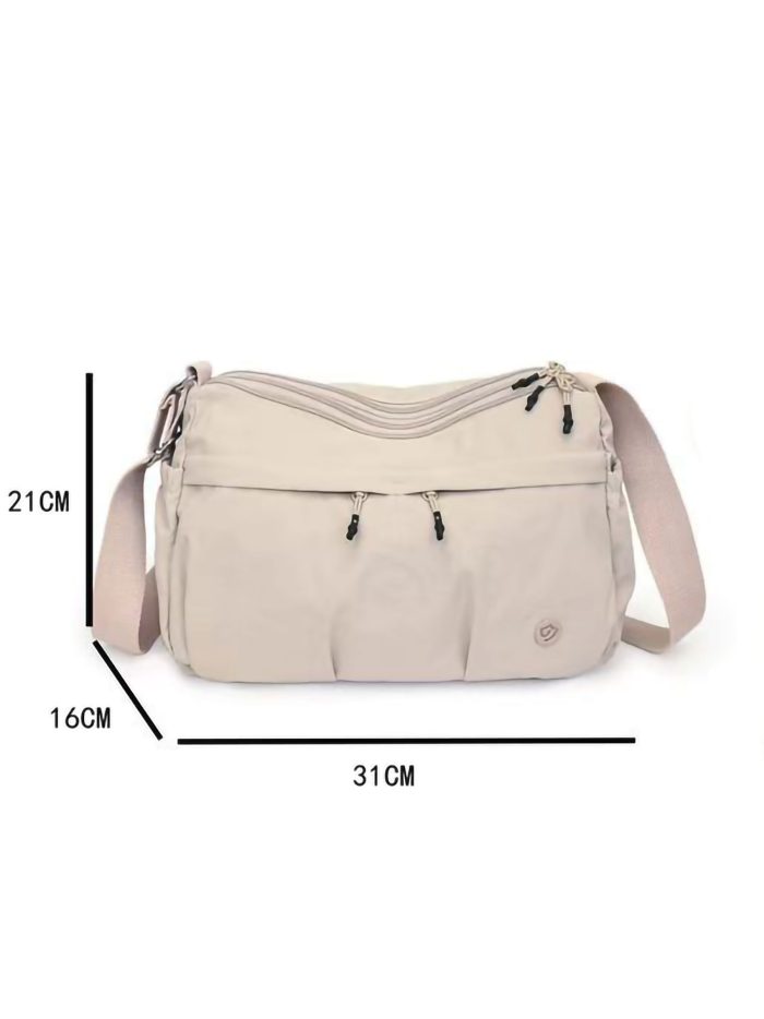 Bolso bandolera nylon con múltiples bolsillos