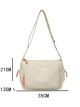 Bolso de hombro nylon con compartimentos laterales
