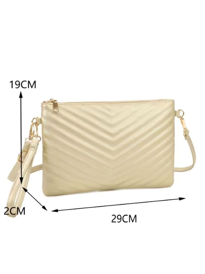 Bolso bandolera tipo clutch acolchado