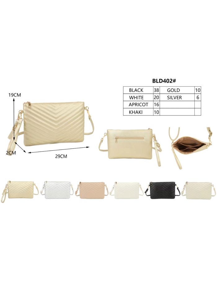 Bolso bandolera tipo clutch acolchado