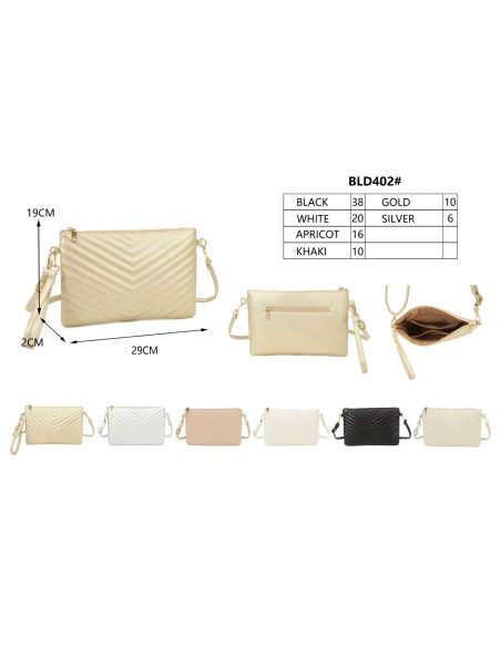 Bolso bandolera tipo clutch acolchado