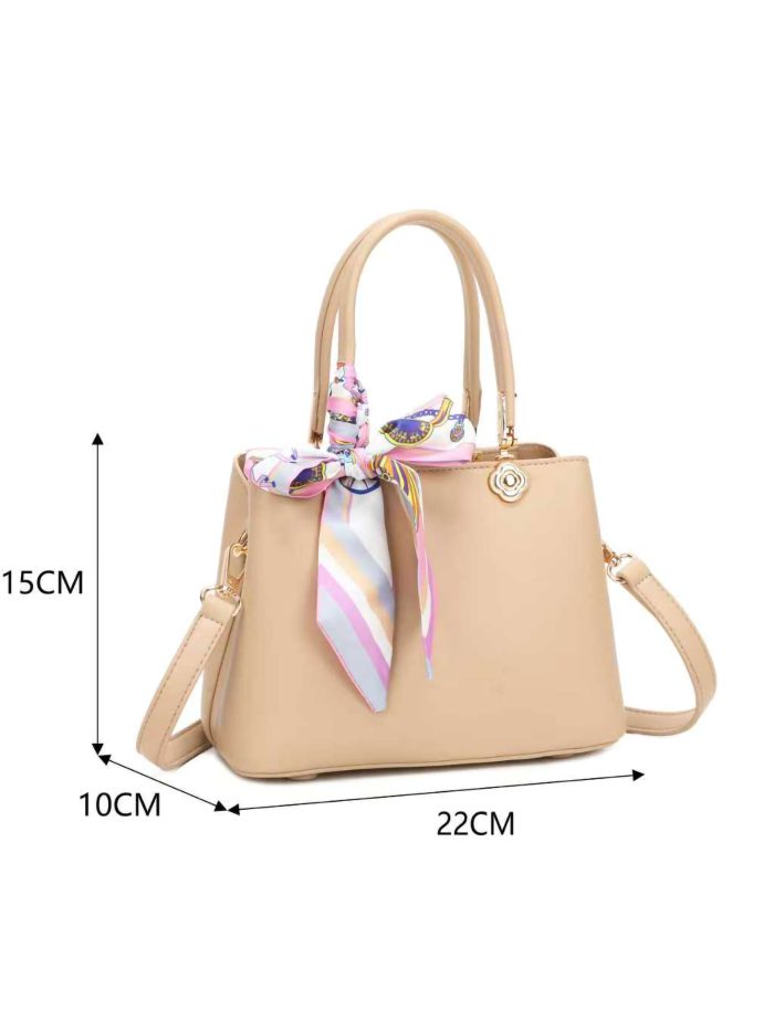 Mini-Handtasche mit dekorativem Schal