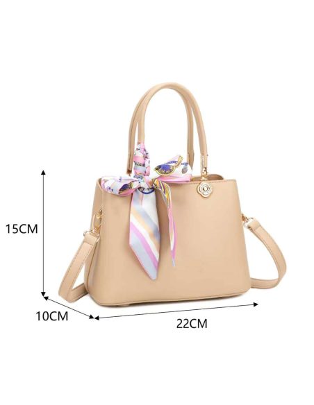 Mini-Handtasche mit dekorativem Schal