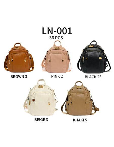 Mochila compacta con bolsillo frontal