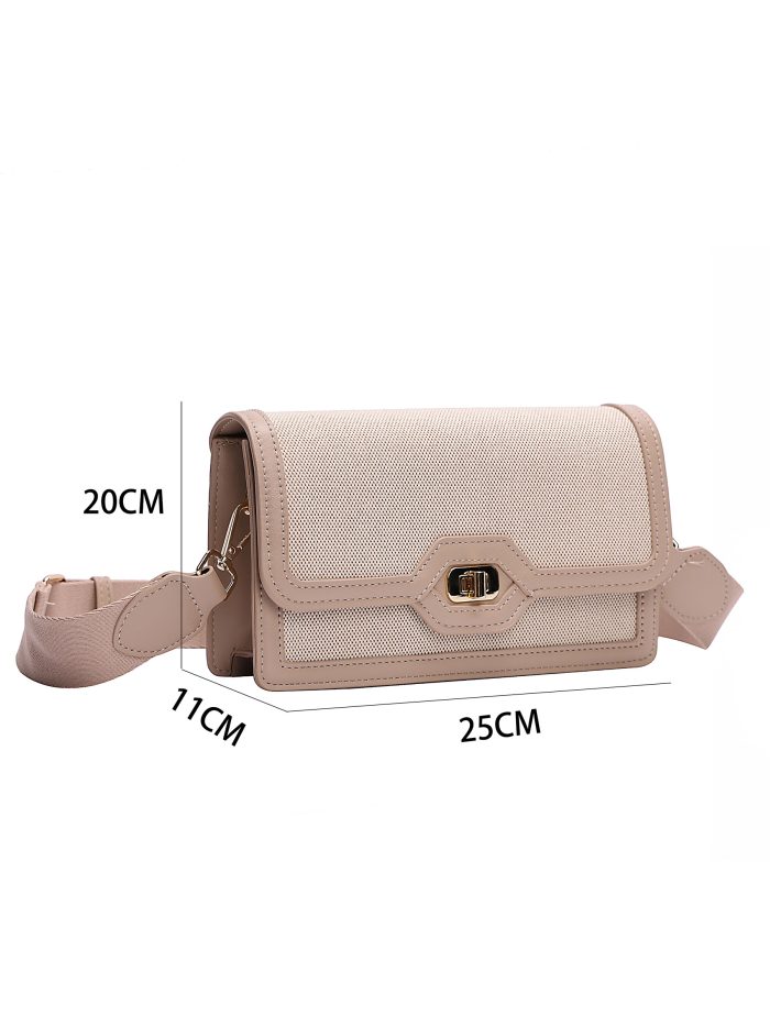Bolso bandolera combinado solapa