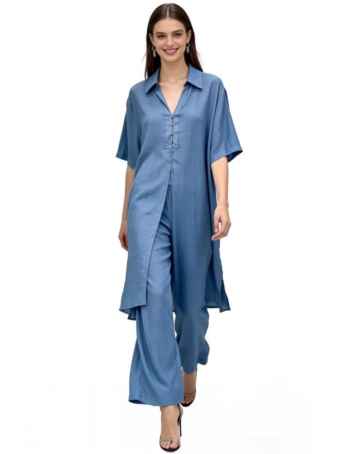 Conjunto camisa larga + pantalón