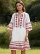 Boho embroidered dress