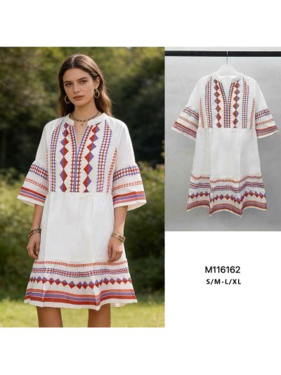Vestido boho bordado 2
