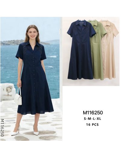 robe chemise longue brodée 2