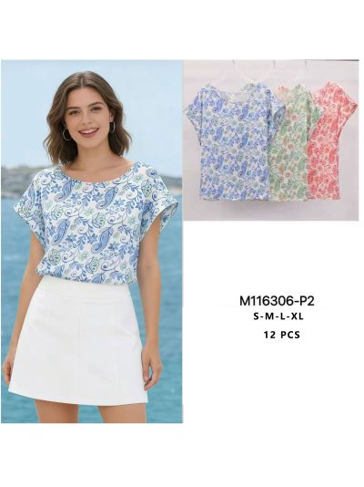 Top satinado estampado paisley 2