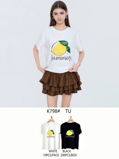 Camiseta oversize estampado limón "Summer" 2