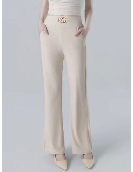 Schlaghose mit Metallic-Details