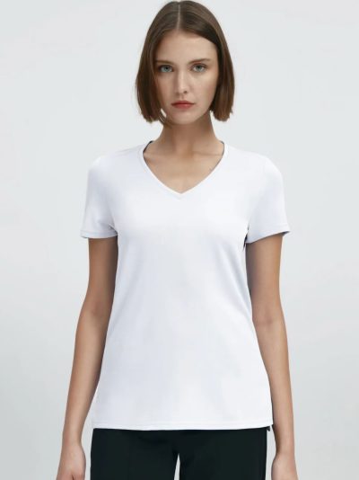 Maglietta basica con scollo a V
