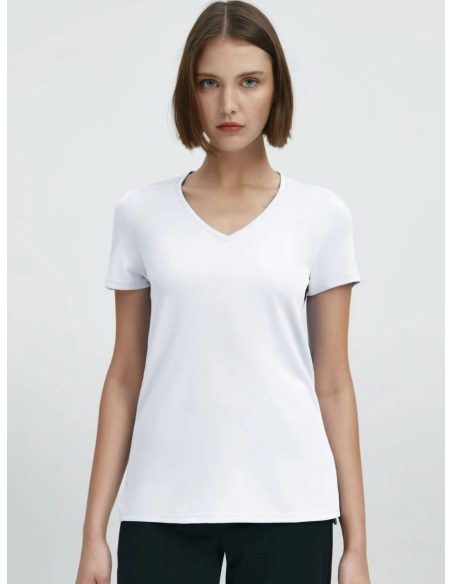 Maglietta basica con scollo a V