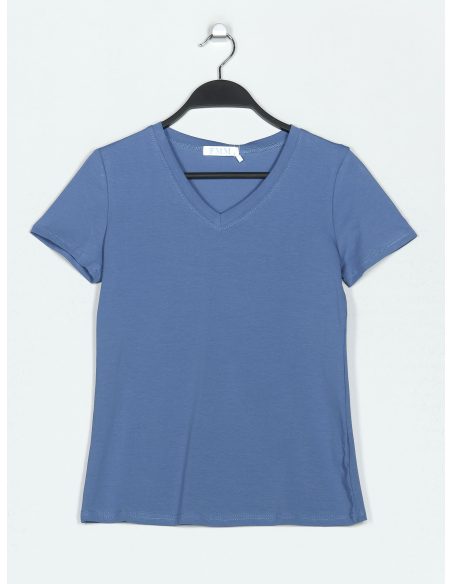 Maglietta basica con scollo a V