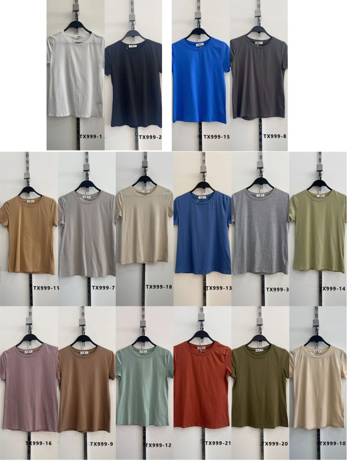 Camiseta básica cuello redondo