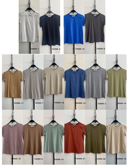 Camiseta básica cuello redondo