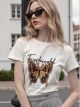 Camiseta moderna com estampa de borboleta