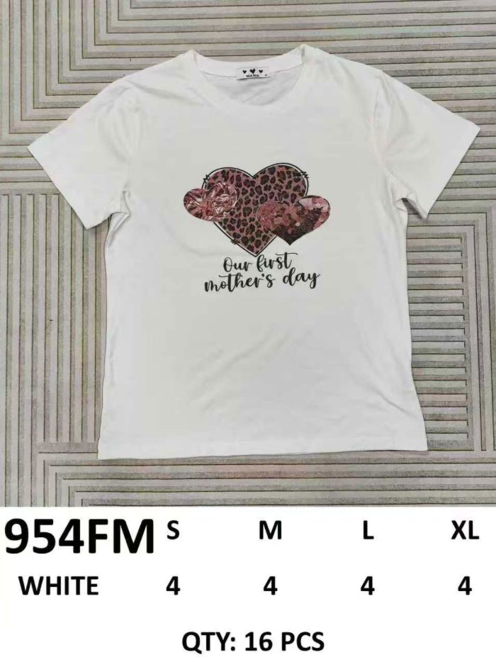 Camiseta Our first mothers day corazones