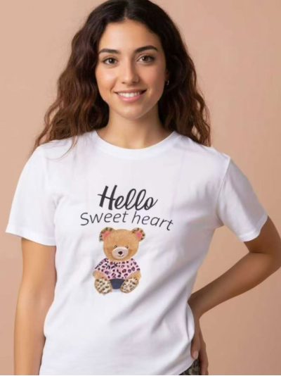Camiseta oso Hello sweet heart