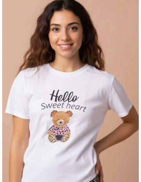 T-shirt Hello Sweet Heart Bear