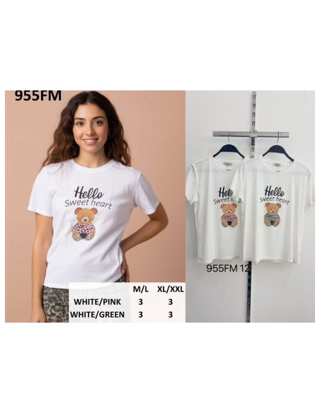 T-shirt Hello Sweet Heart Bear