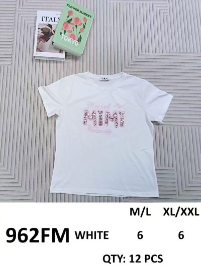 T-shirt à texte pailleté 2