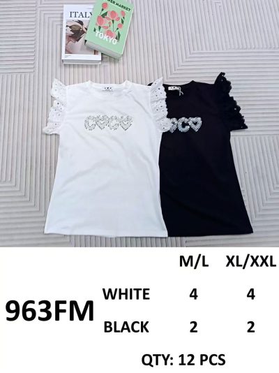 Coco lace ruffle t-shirt 2