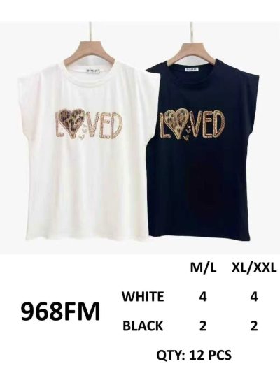 Camiseta Loved strass y leopardo 2