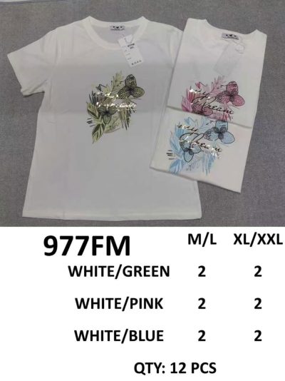 Camiseta mariposa y hojas 2