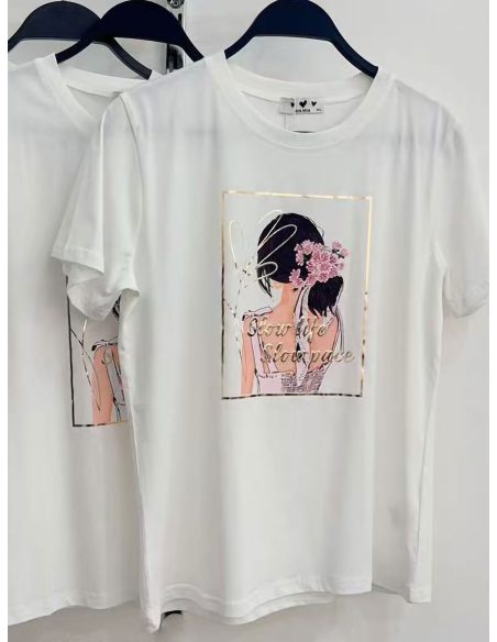 Slow life illustration t-shirt