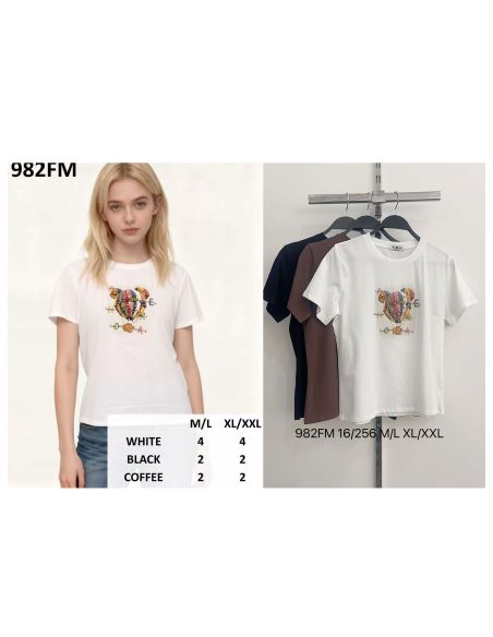 T-Shirt mit Heißluftballon-Print