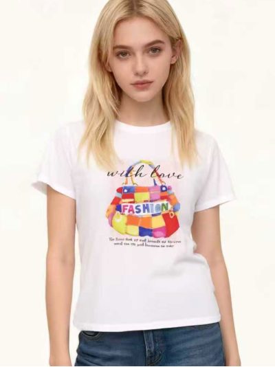 Camiseta bolso multicolor