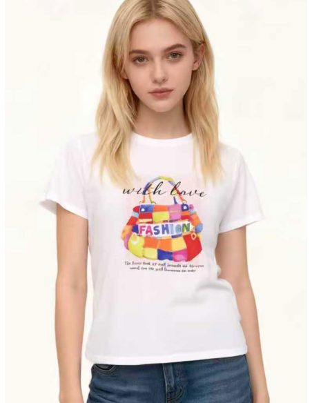 Camiseta bolso multicolor