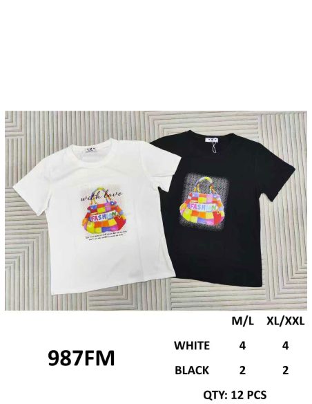 Camiseta bolso multicolor