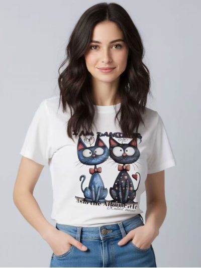 Camiseta gatos I am imagining