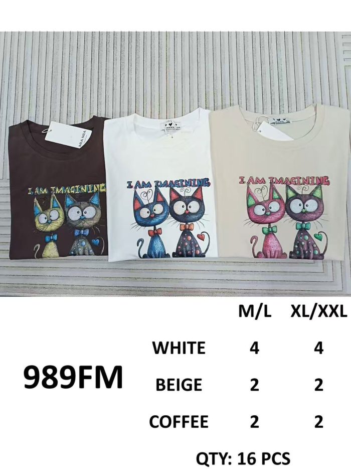 Ich stelle mir ein Katzen-T-Shirt vor.