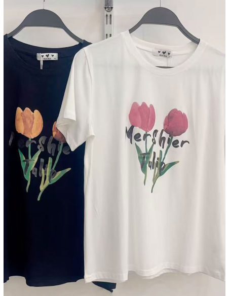 Maglietta con tulipani