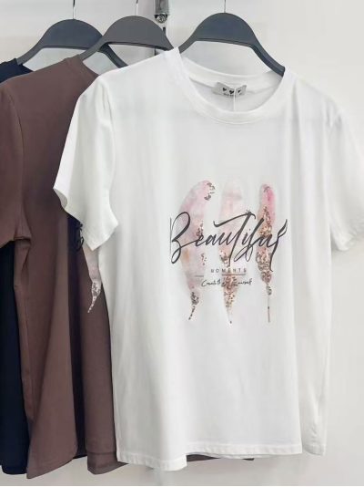 Camiseta estampada Beautiful
