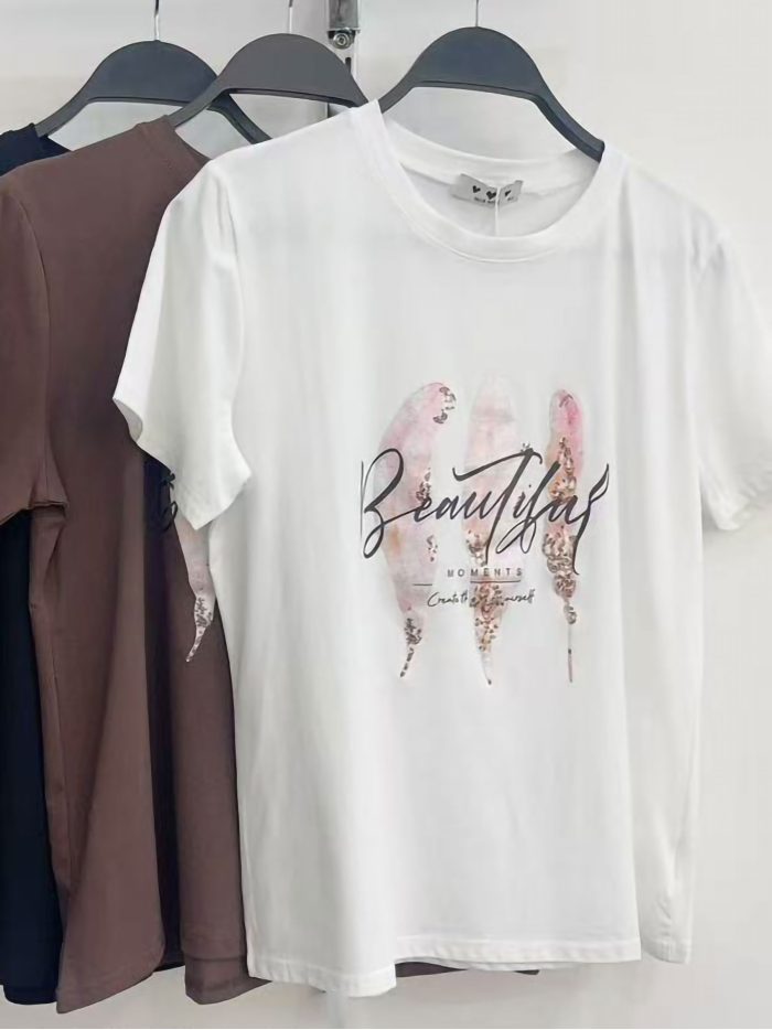 Camiseta estampada Beautiful