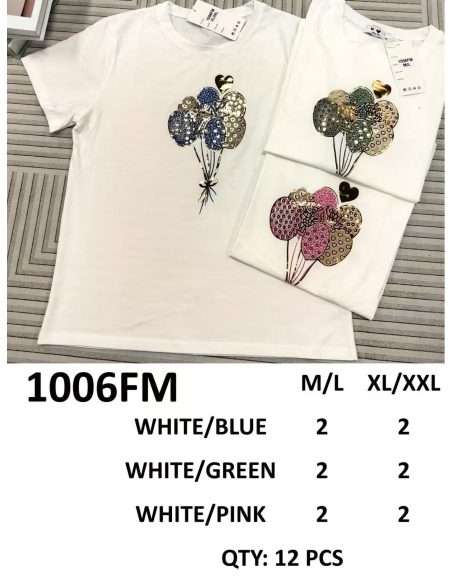 T-Shirt mit Glitzerballons