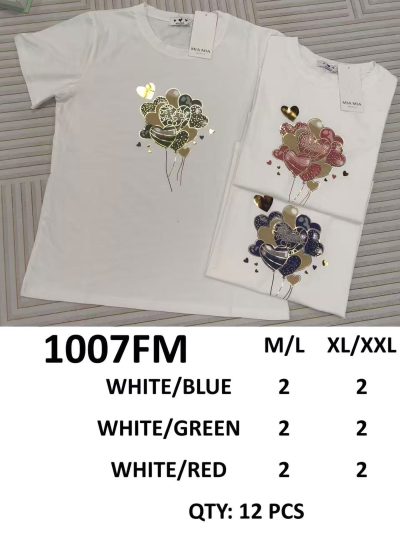 Camiseta estampada globos corazón 2